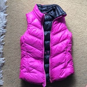 pink and gray ivivva vest